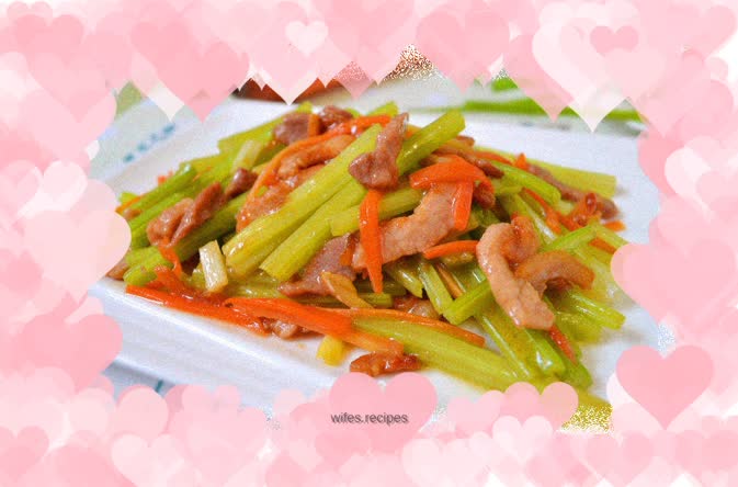 Home-style stir-fried pork with celery