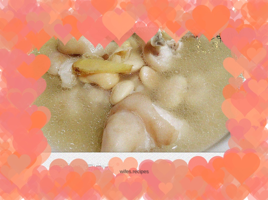 Braised pork trotters with white beans