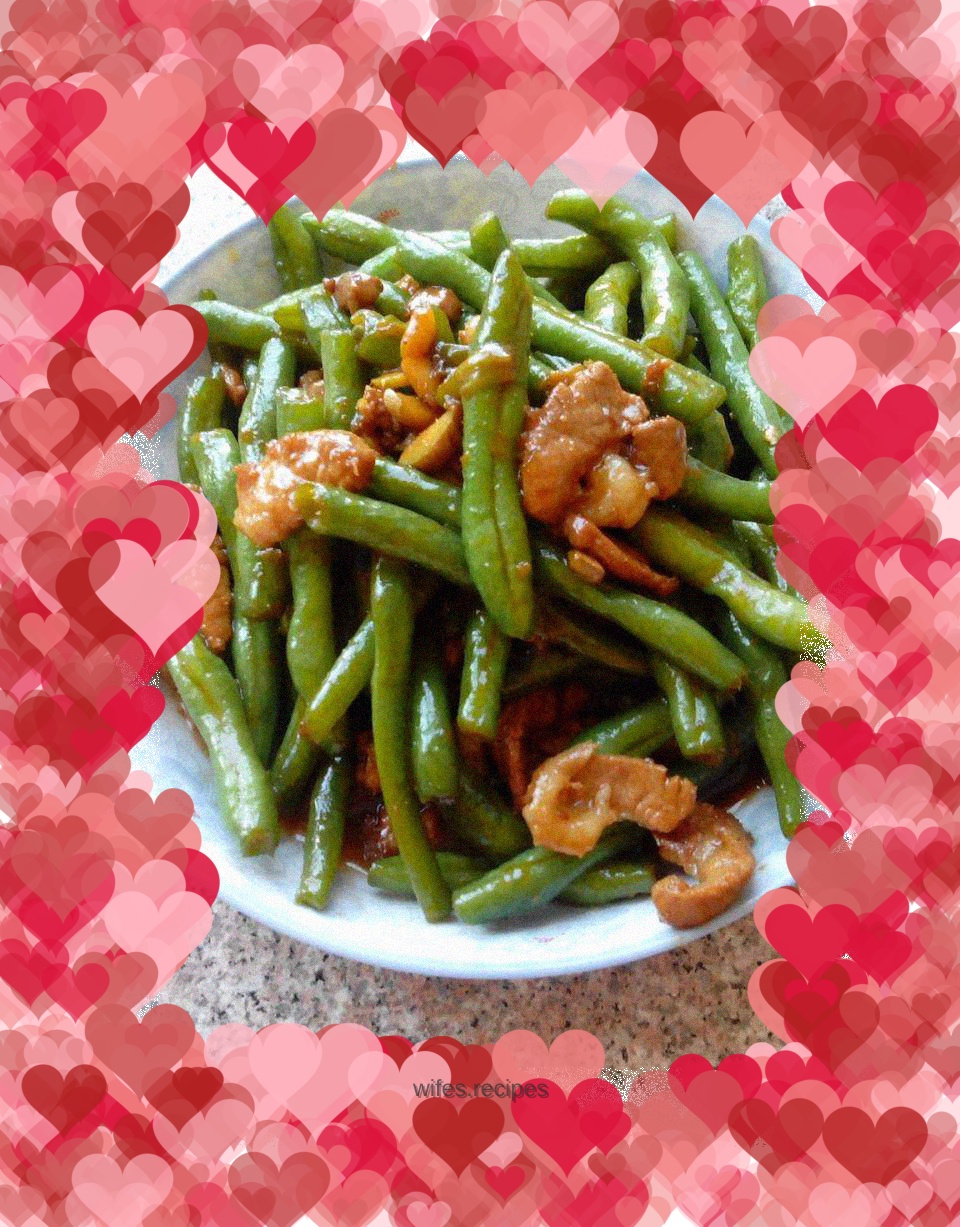 Braised beans with meat