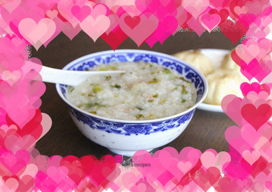 Vegetable and lean meat porridge