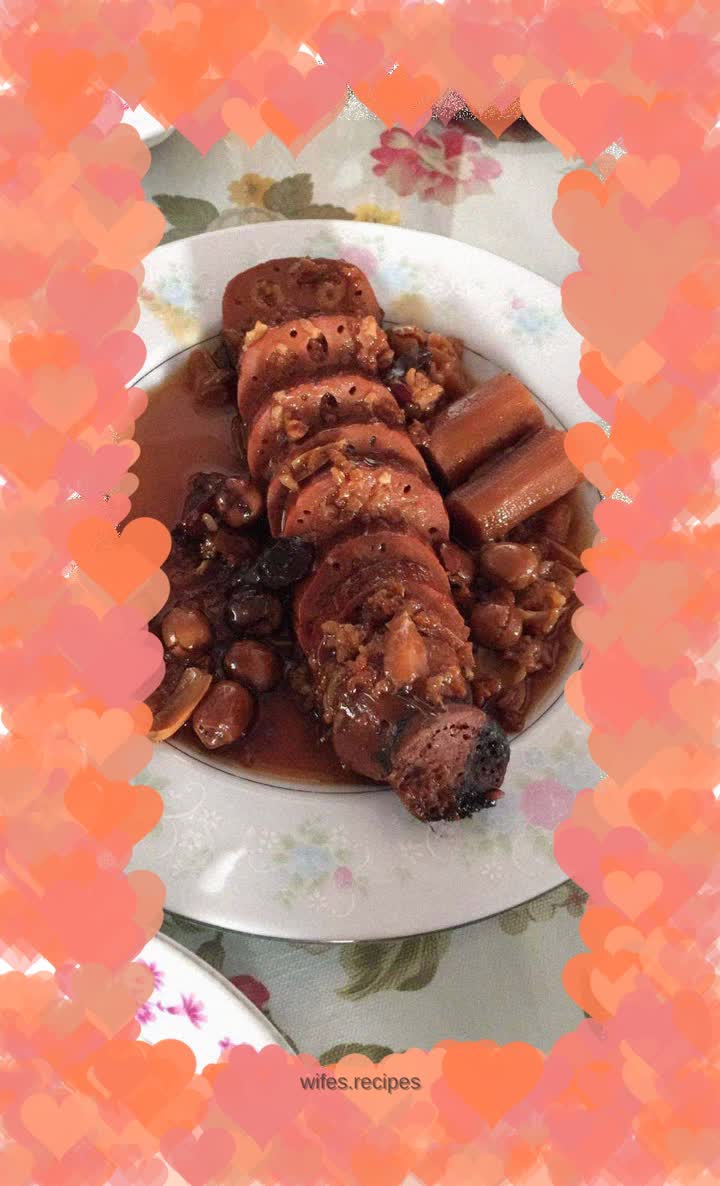 Glutinous rice and lotus root preserves