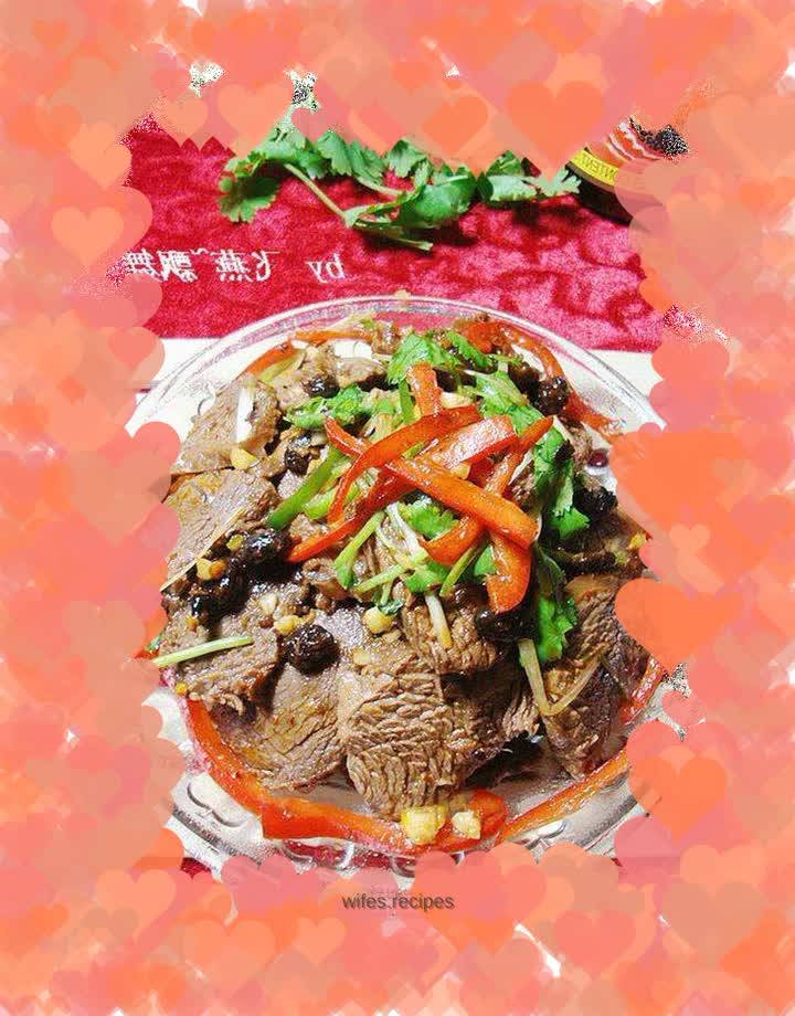 A delicious dish to go with wine during the Chinese New Year-----[Beef with spicy sauce]