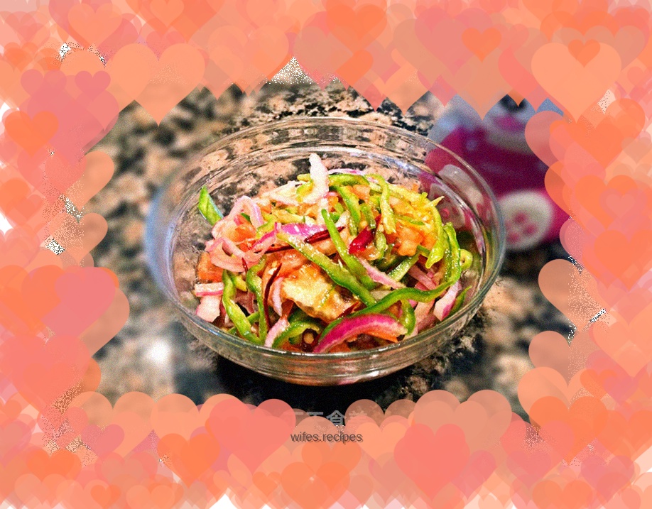 Three shredded platter