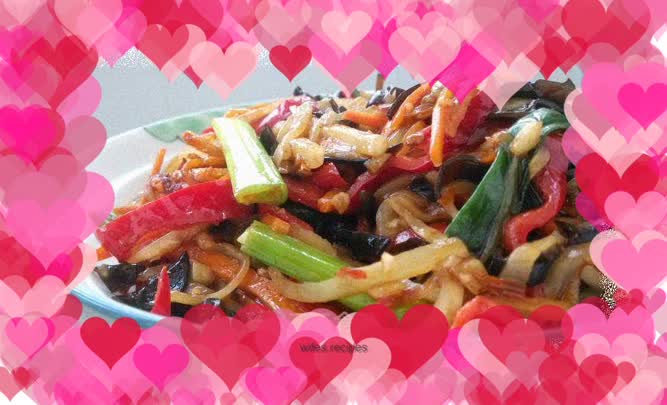 【Vegetarian fried fish-flavored shredded pork】