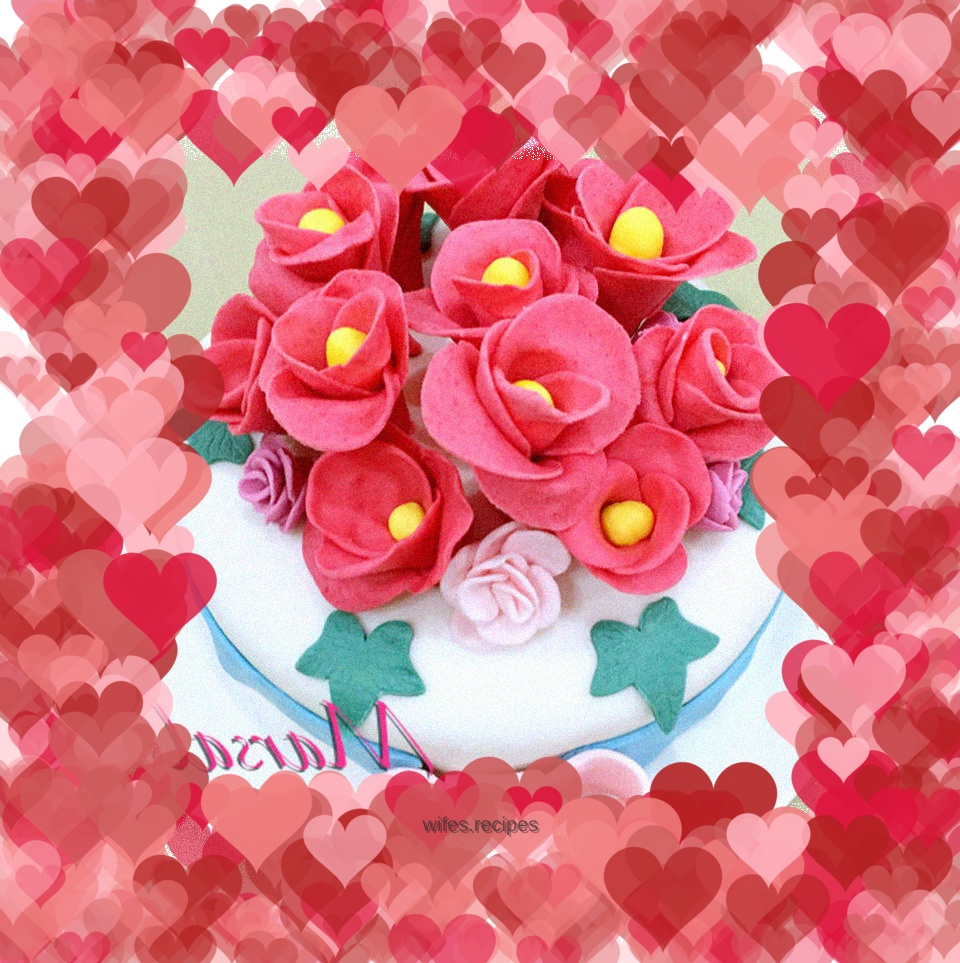 Fondant cake ~ flowers