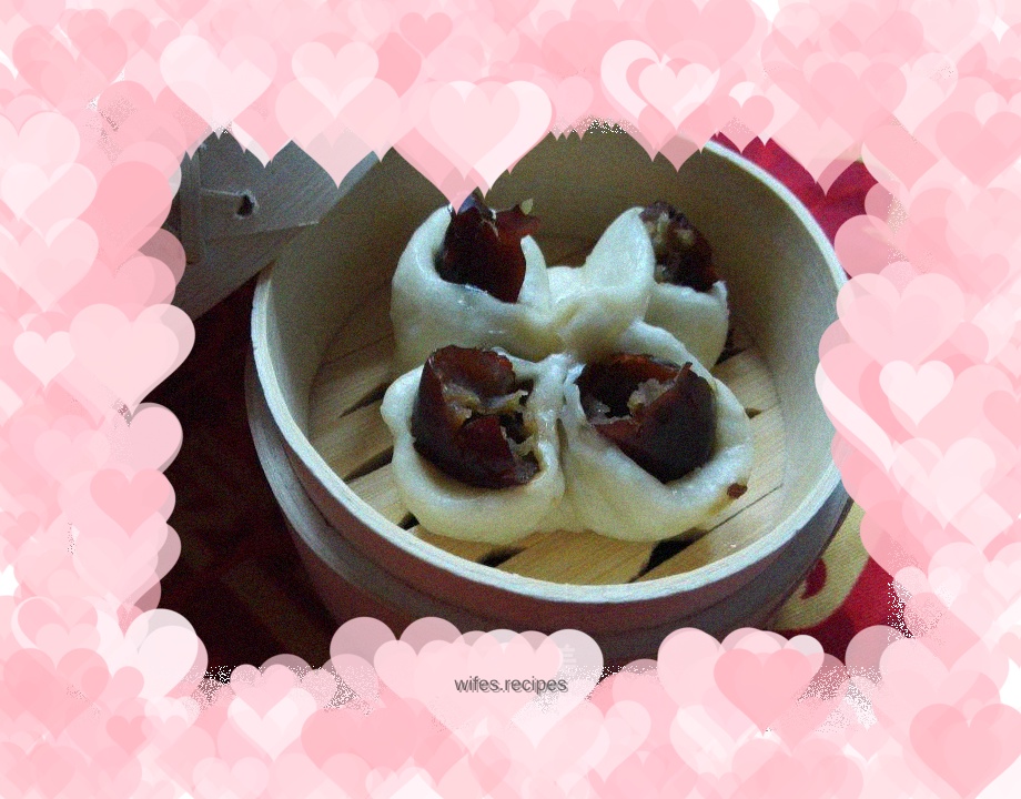 Three flavor steamed buns