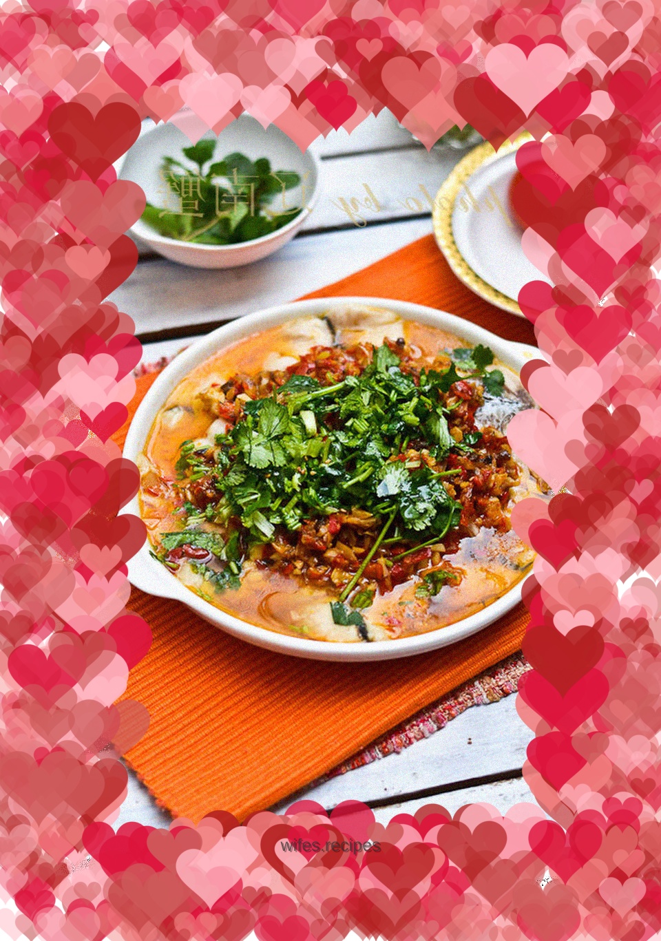 Fish fillet with chopped pepper