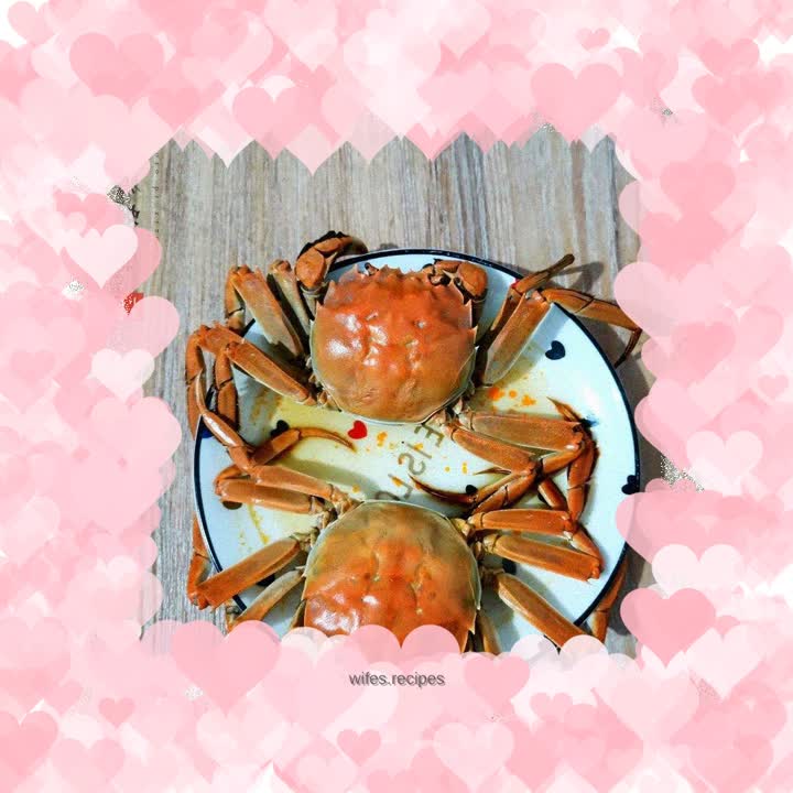 Steamed crab
