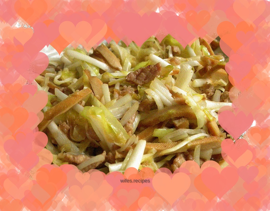 Stir-fried shredded pork with chives