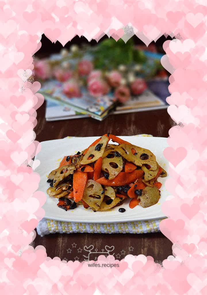 Drum fragrant lotus root slices