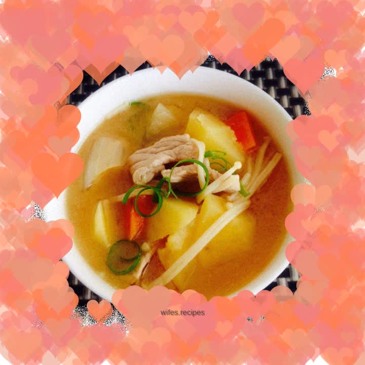 Pork miso soup