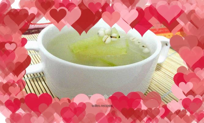 Become beautiful easily—Barley and winter melon soup