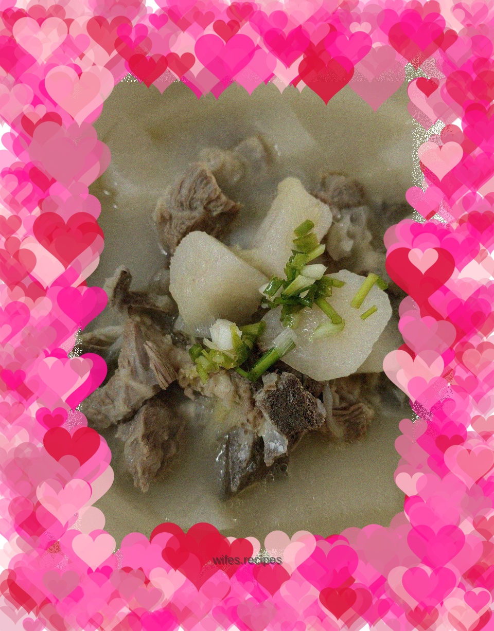 Mutton and radish soup