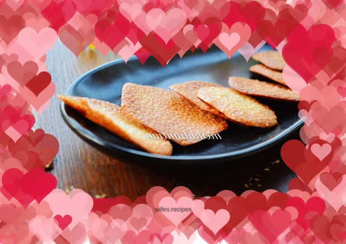 Oil-free version of sesame crisps