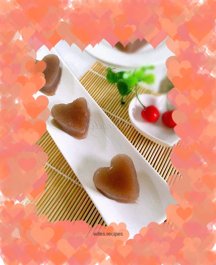 Red bean paste and water chestnut cake