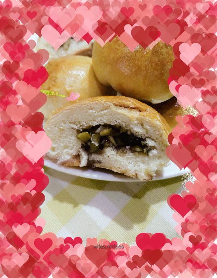 Blueberry Sauce Milk Buns ~ Blueberry Sauce Pumpkin Crushed Milk Buns