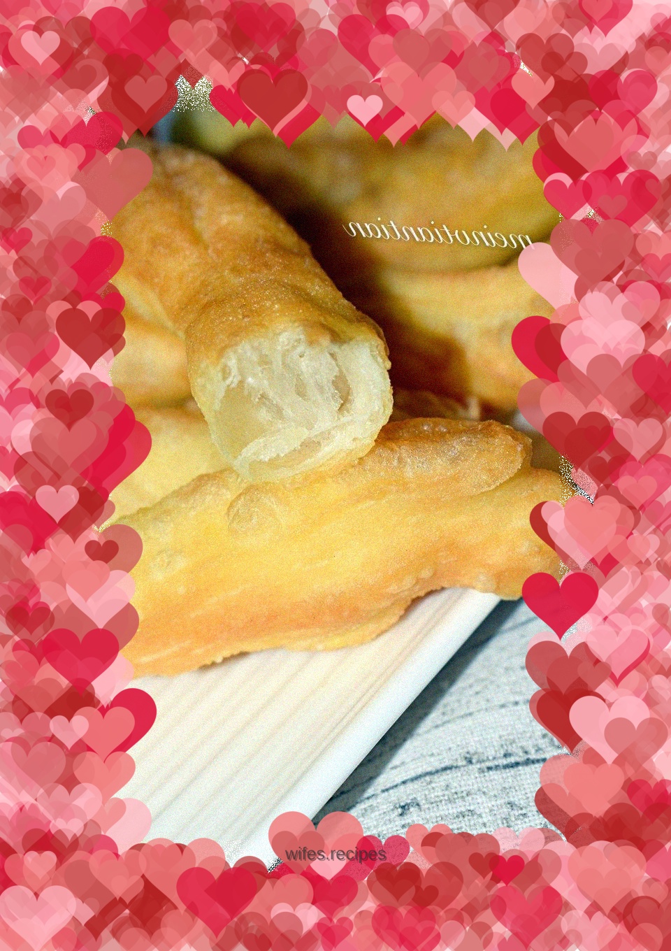 Homemade fried dough sticks