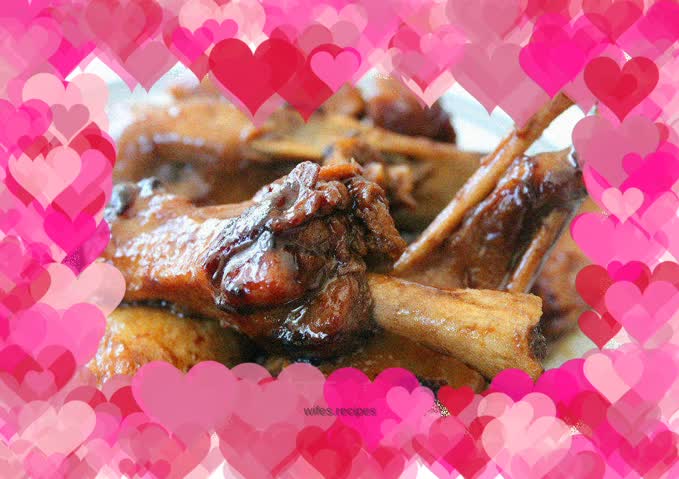 Braised taro duck in oyster sauce