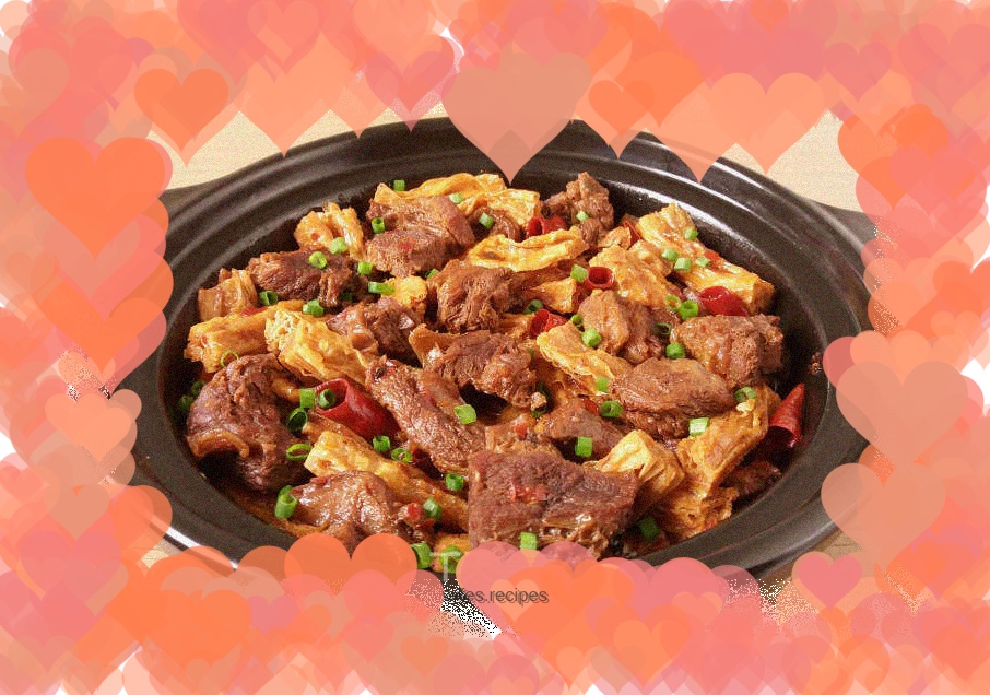 Bean curd and beef brisket pot
