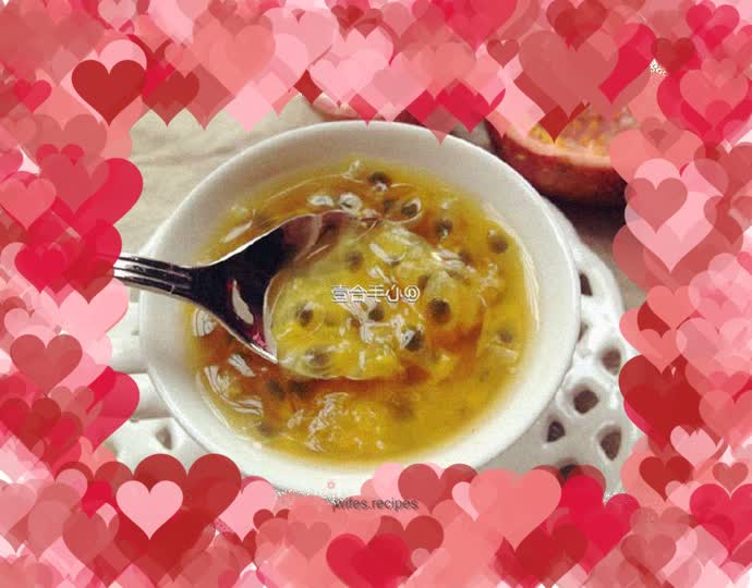 Passion fruit honey tea