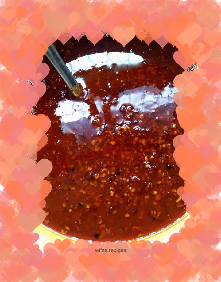 Homemade chili oil
