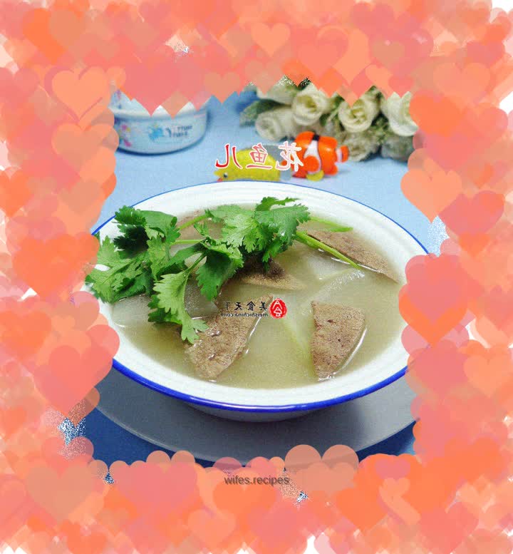 Rich Pork Liver and Winter Melon Soup