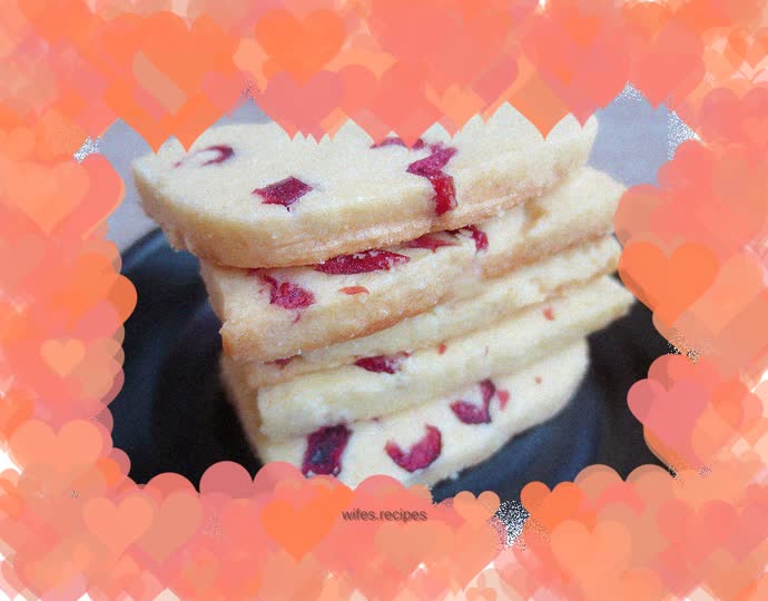 Detailed explanation of the making process of cranberry cookies (non-sweet version) with pictures and text