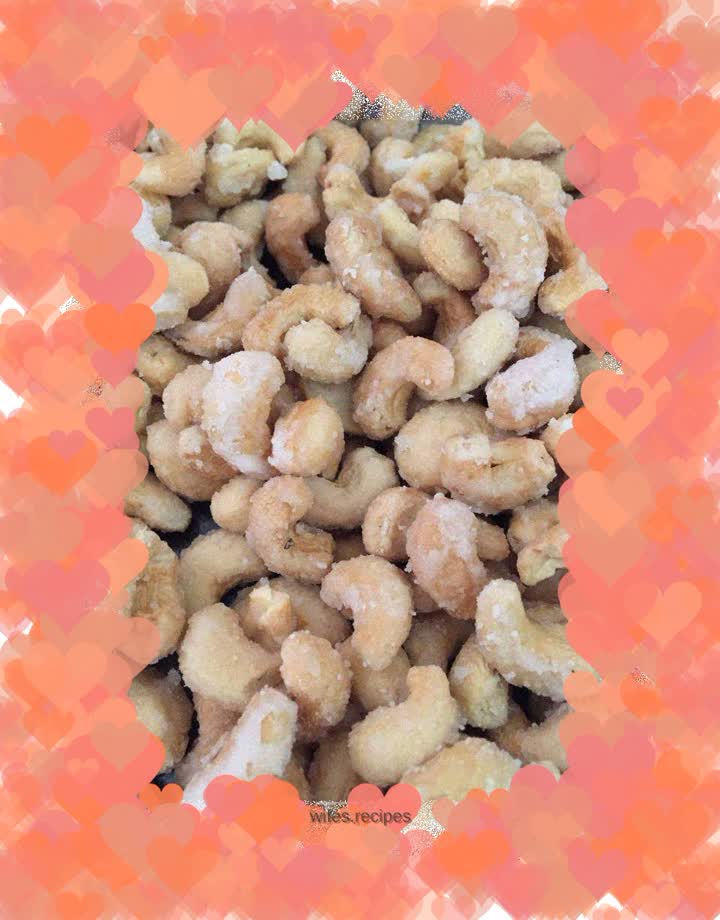 Return to sand cashew nuts