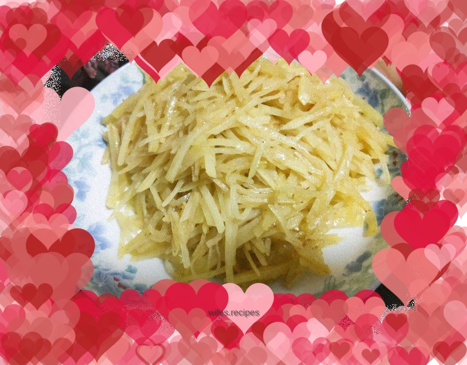 Vinegar potato shreds