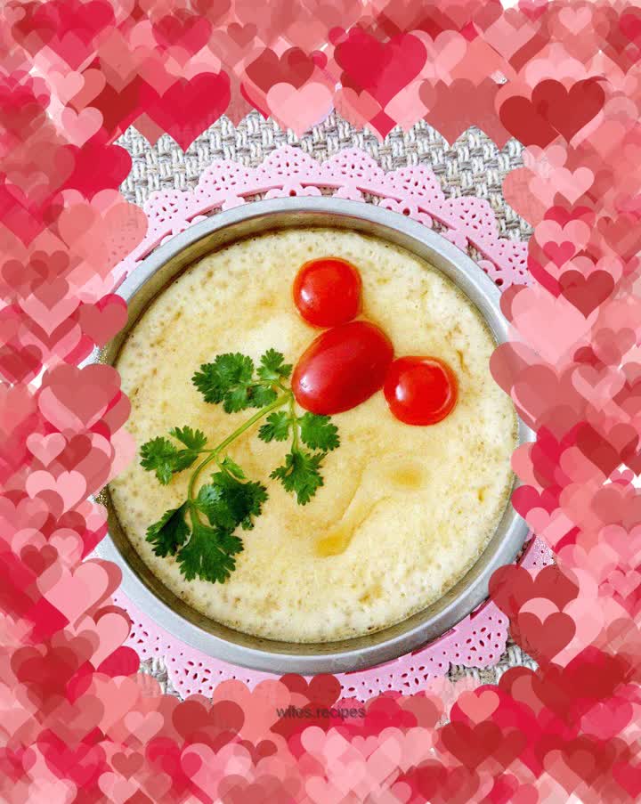 Little goldfish egg custard