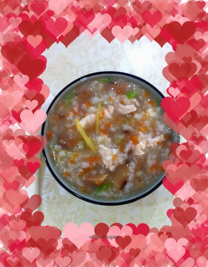 Mushroom and Chicken Porridge