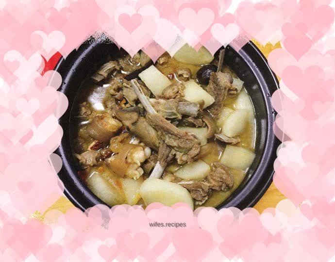 Stewed mutton with radish