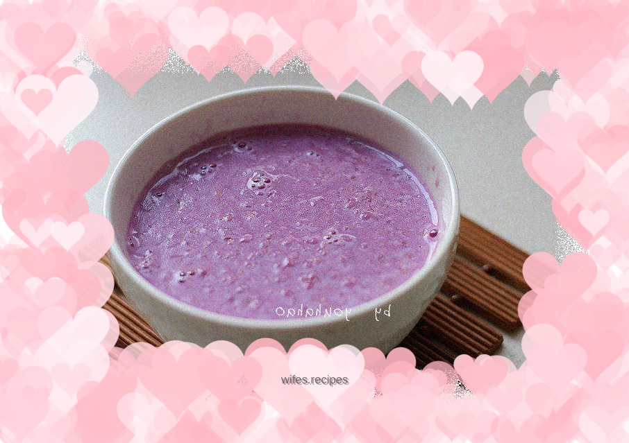 Purple Sweet Potato Oat Milk Soup