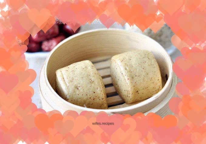 Mini Oatmeal and Red Date Steamed Buns