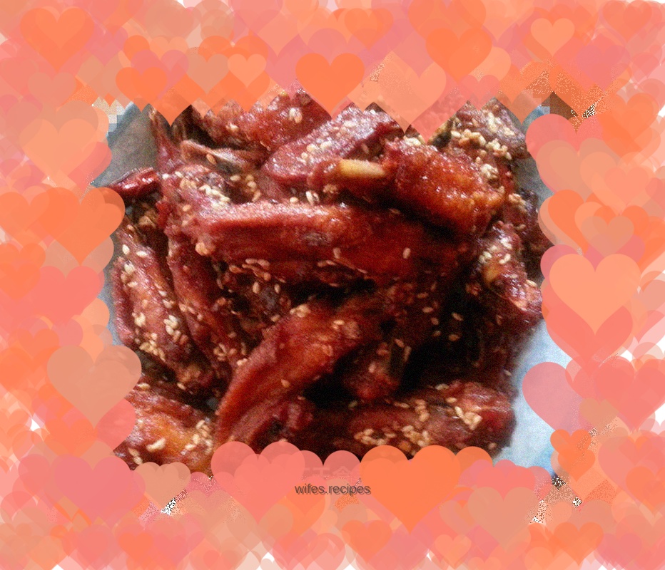 Chili sesame chicken wings