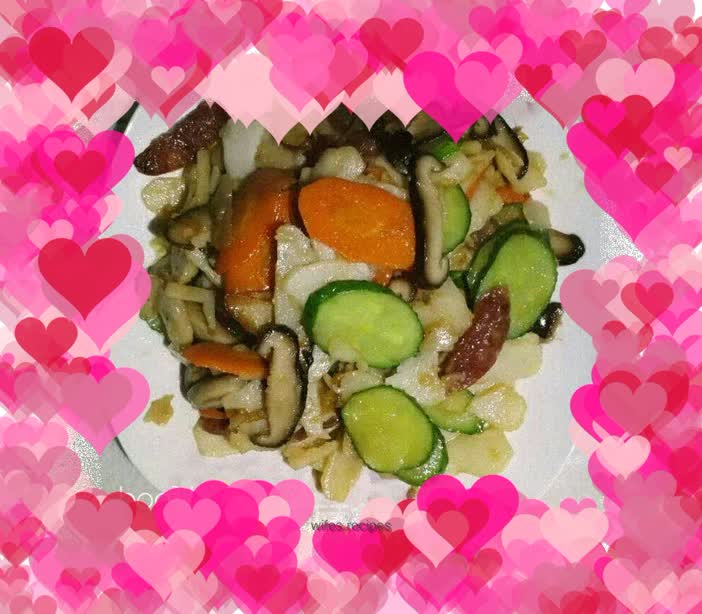 Stir-fried water chestnuts