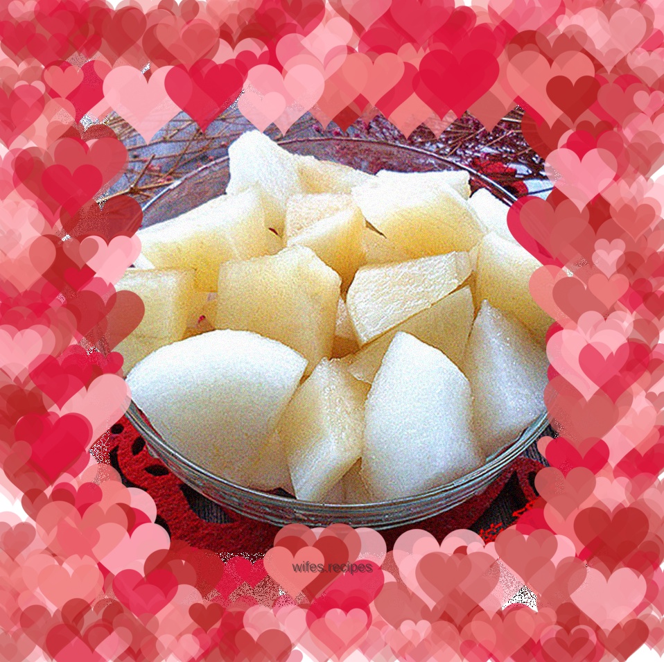 Honey yacon mixed with pears