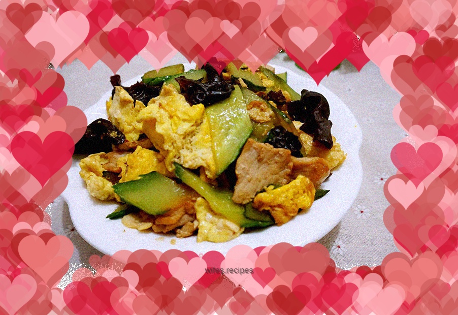 Home-cooked delicious Mushu Pork