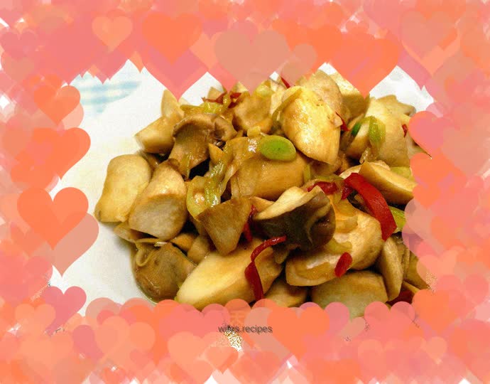 Pan-fried Pleurotus eryngii with butter