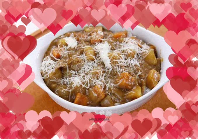 Curry Potato Beef Baked Rice