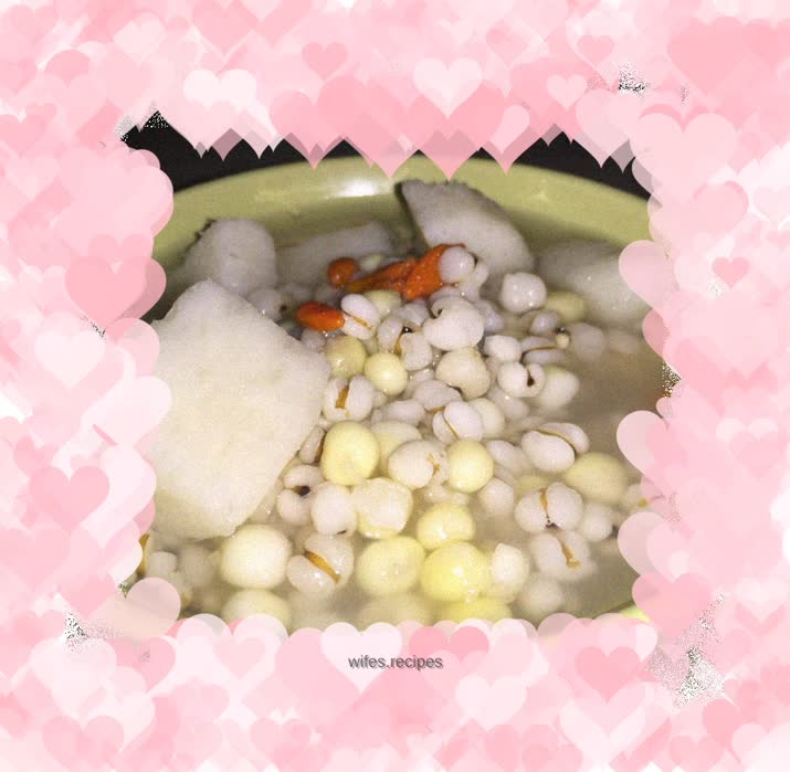 Gorgon yam and barley porridge