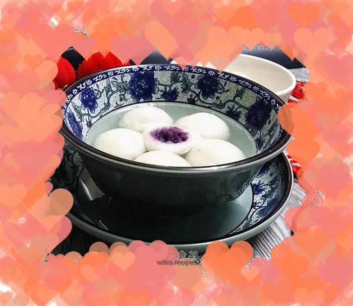 Homemade Purple Sweet Potato Yuanxiao