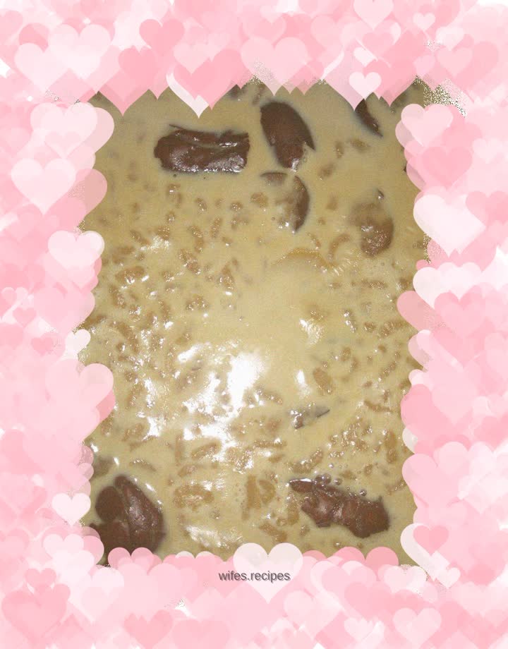 Red date milk porridge