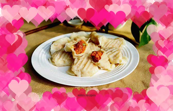 Mutton and carrot dumplings