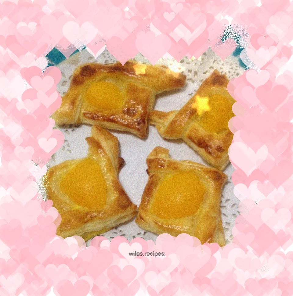 Yellow Peach Danish Pastry