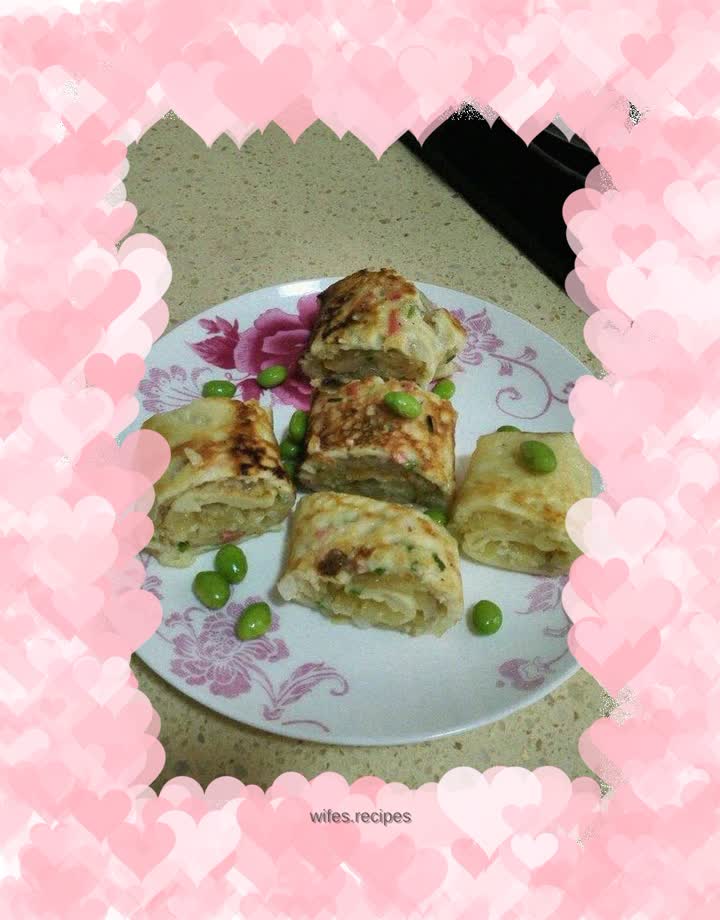 Egg and potato rolls