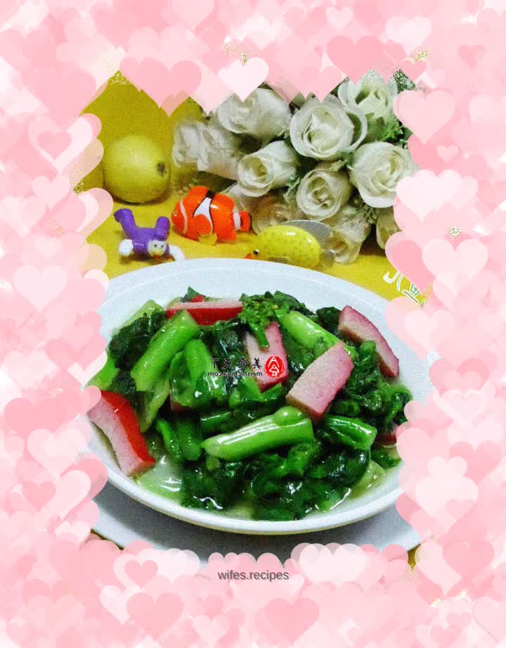 Stir-fried red bacon cores