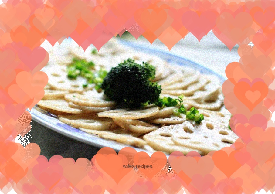 Stir-fried lotus root slices