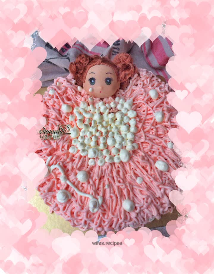 Barbie Bubble Bath Cream Cake