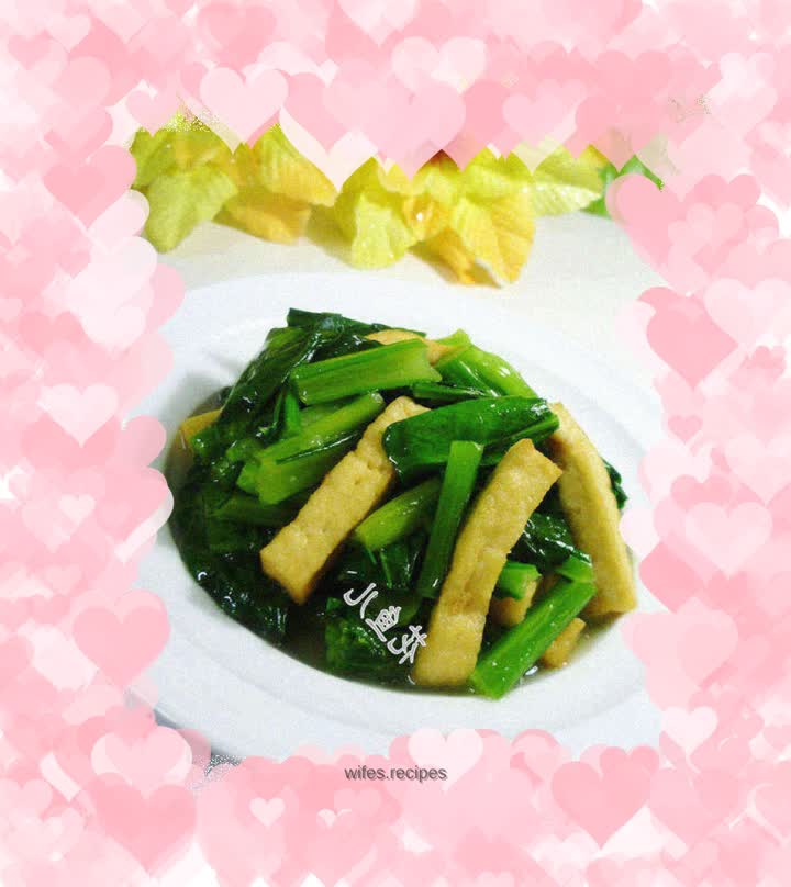 Stir-fried mustard mustard with old tofu